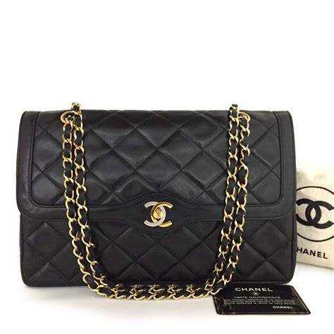 Vintage Givenchy Paris Quilted Lambskin Shoulder and 